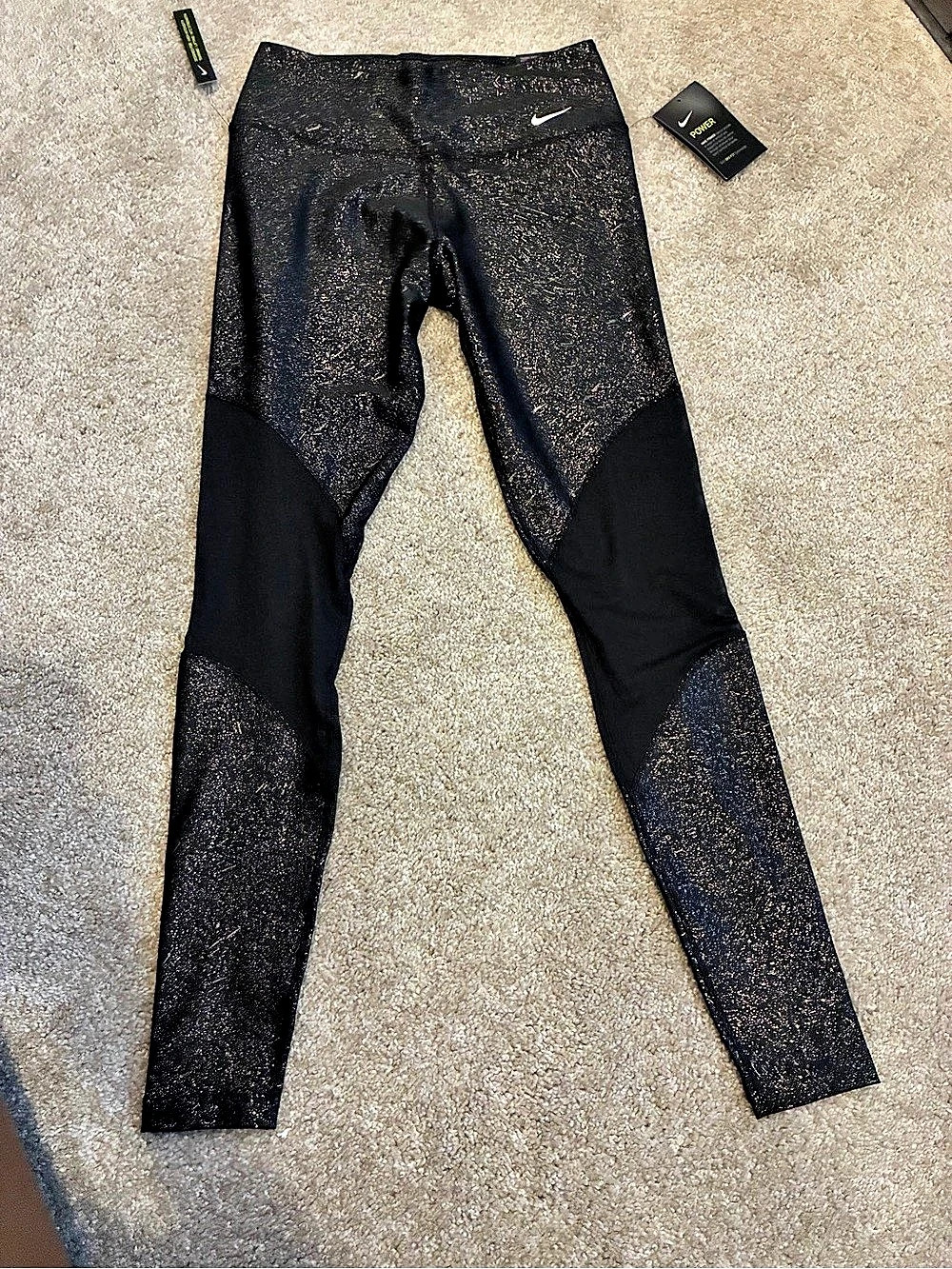 Nike Power Victory Mesh Leggings Black